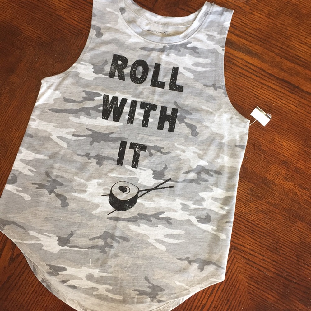 “Roll with it” Camo tank!!